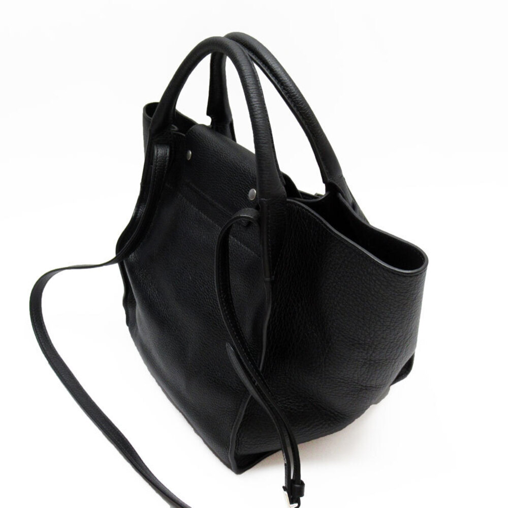 Celine handbag shoulder bag big leather black silver - Picture 2 of 4